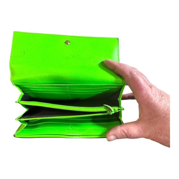 Gucci Authentic GG Canvas Green Heart Patch Wallet Monogram Limited Edition READ - Picture 12 of 13